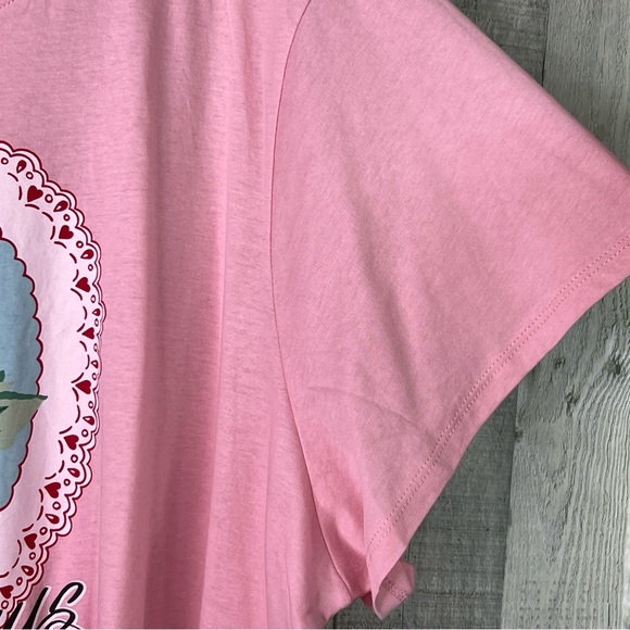 Torrid Size 4(4X)(26) Crewneck Short Sleeve Relaxed Sleep T-Shirt Heart Graphic - Picture 3 of 8